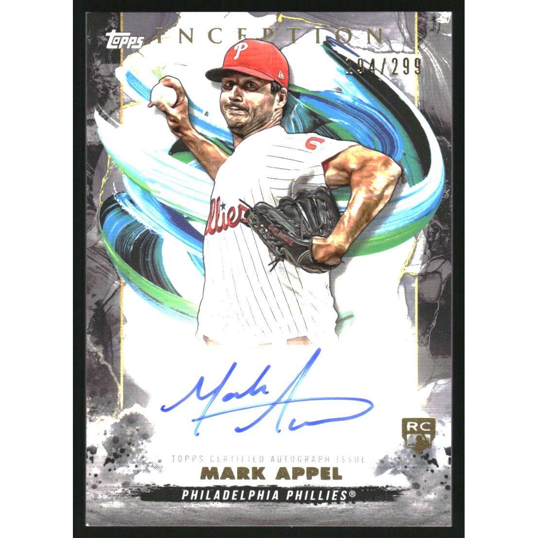 2023 Topps Inception Rookie and Emerging Stars Autographs #BRESMA Mark Appel/299. rookie card picture