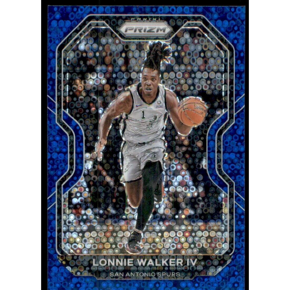 2020-21 Panini Prizm Prizms Fast Break Blue #142 Lonnie Walker IV