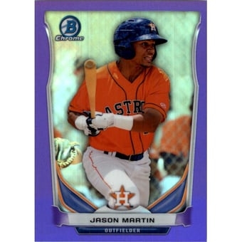 2014 Bowman Chrome Prospects Series 2 Purple Refractors #BCP53 Jason Martin