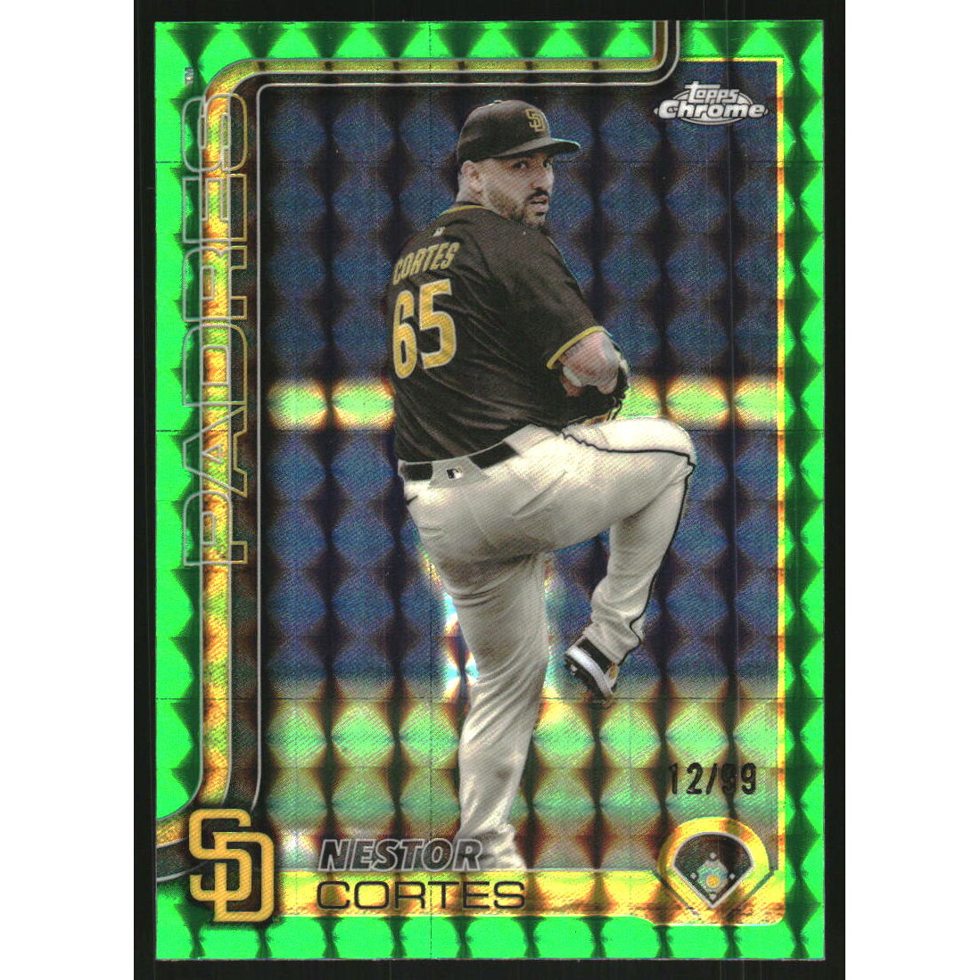 2025 Topps Chrome Update Green Geometric Refractors #USC130 Nestor Cortes