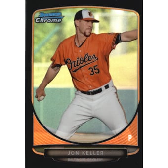 2013 Bowman Chrome Mini Black Refractors #149 Jon Keller
