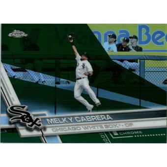 2017 Topps Chrome Green Refractors #166 Melky Cabrera