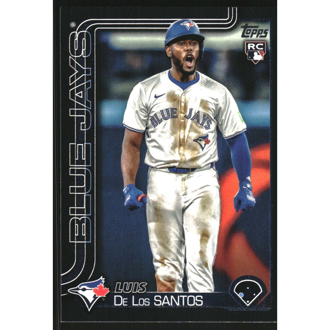 2025 Topps Black #13 Luis De Los Santos. rookie card picture