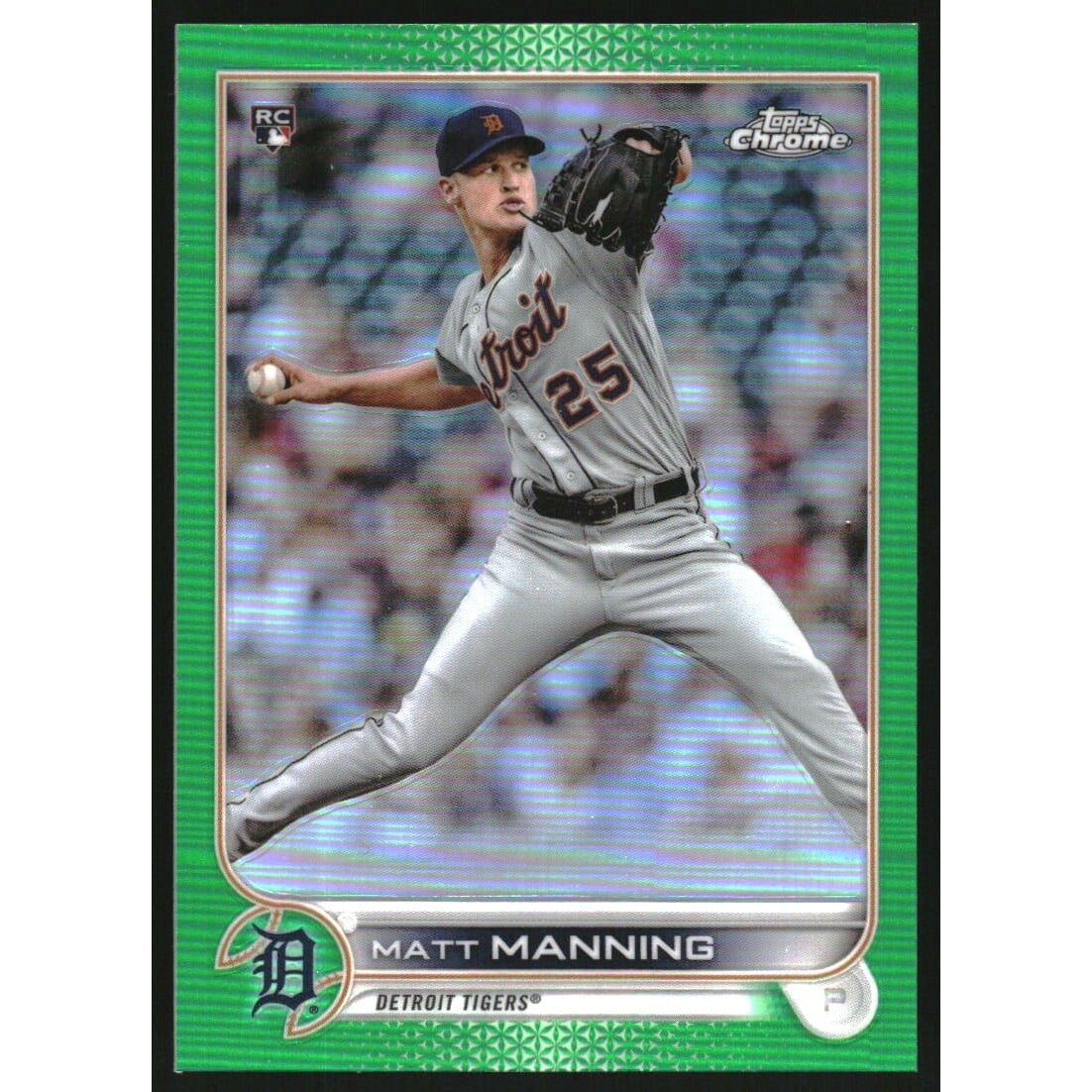 2022 Topps Chrome Green Refractors #57 Matt Manning