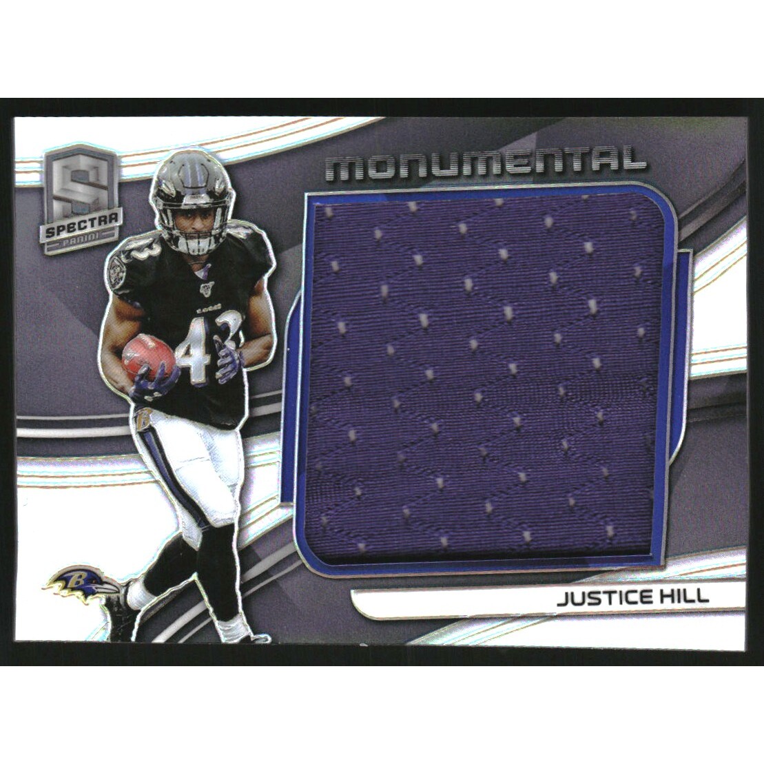 2019 Panini Spectra Monumental Memorabilia #27 Justice Hill