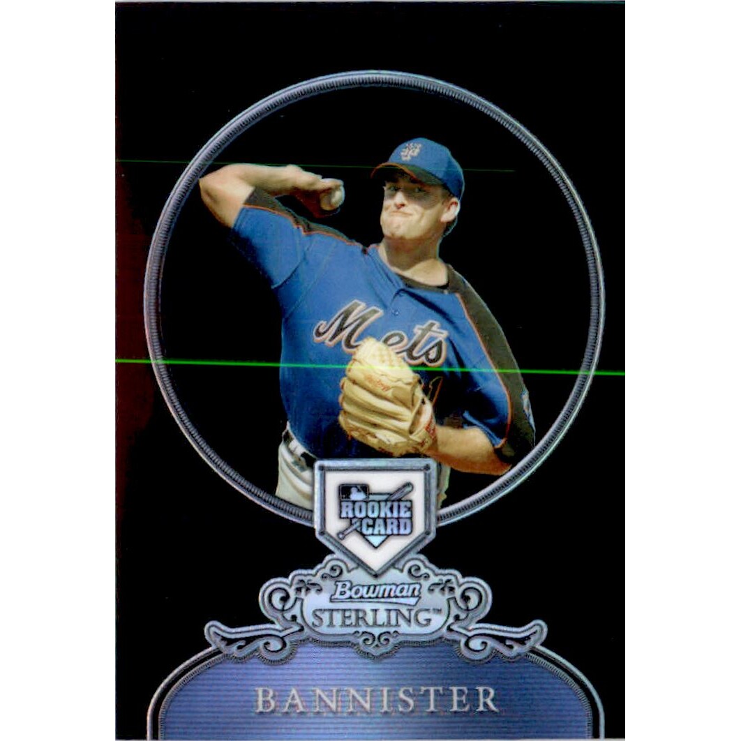 2006 Bowman Sterling Black Refractors #BB Brian Bannister. rookie card picture