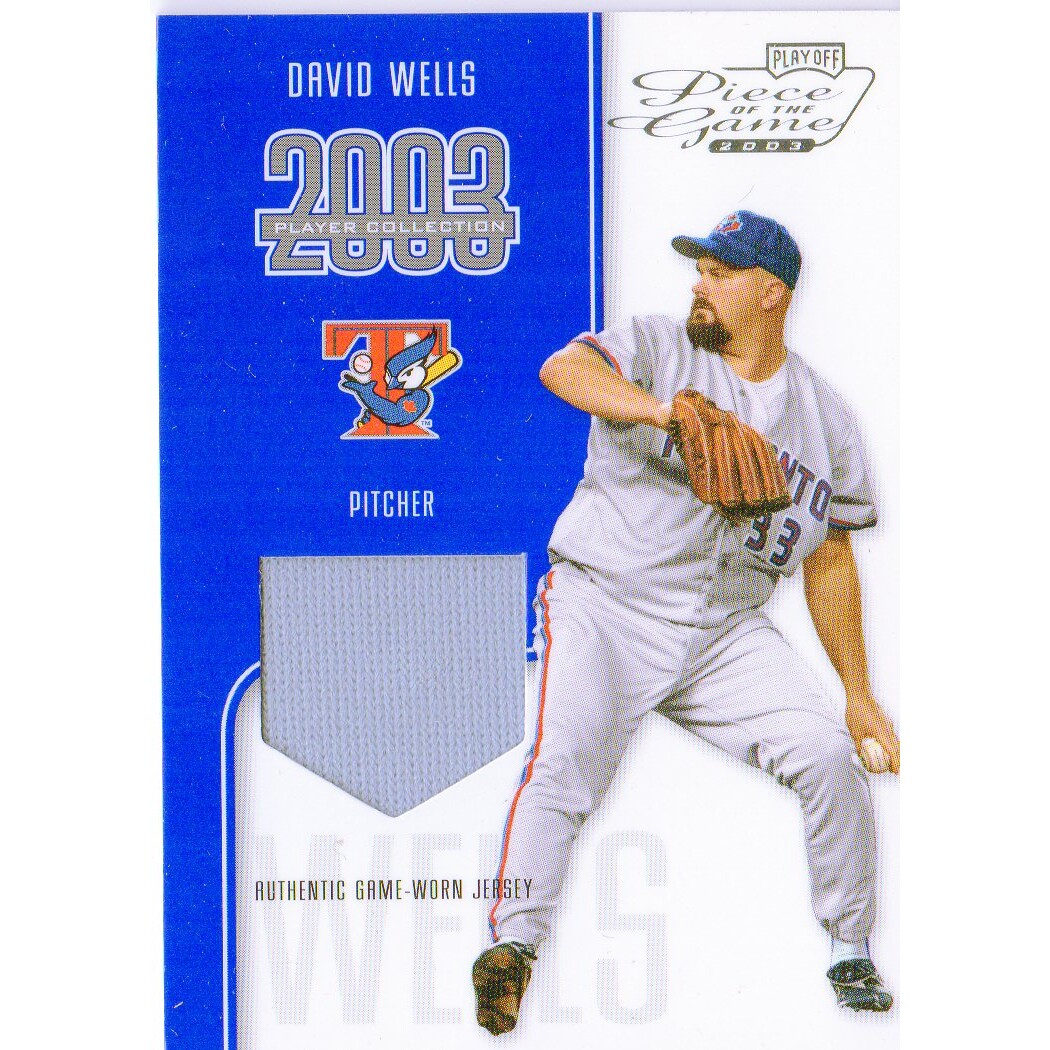 2003 Playoff Piece of the Game Player Collection #POG94 David Wells Jsy