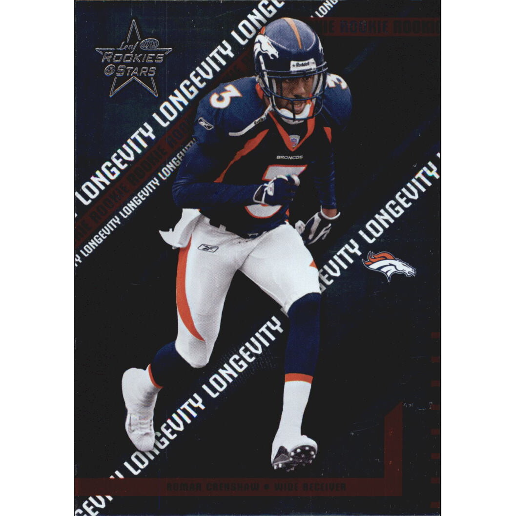 2004 Leaf Rookies and Stars Longevity Parallel #130 Romar Crenshaw