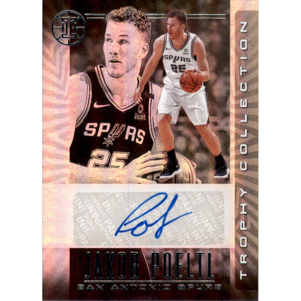 2019-20 Panini Illusions Trophy Collection Signatures #55 Jakob Poeltl