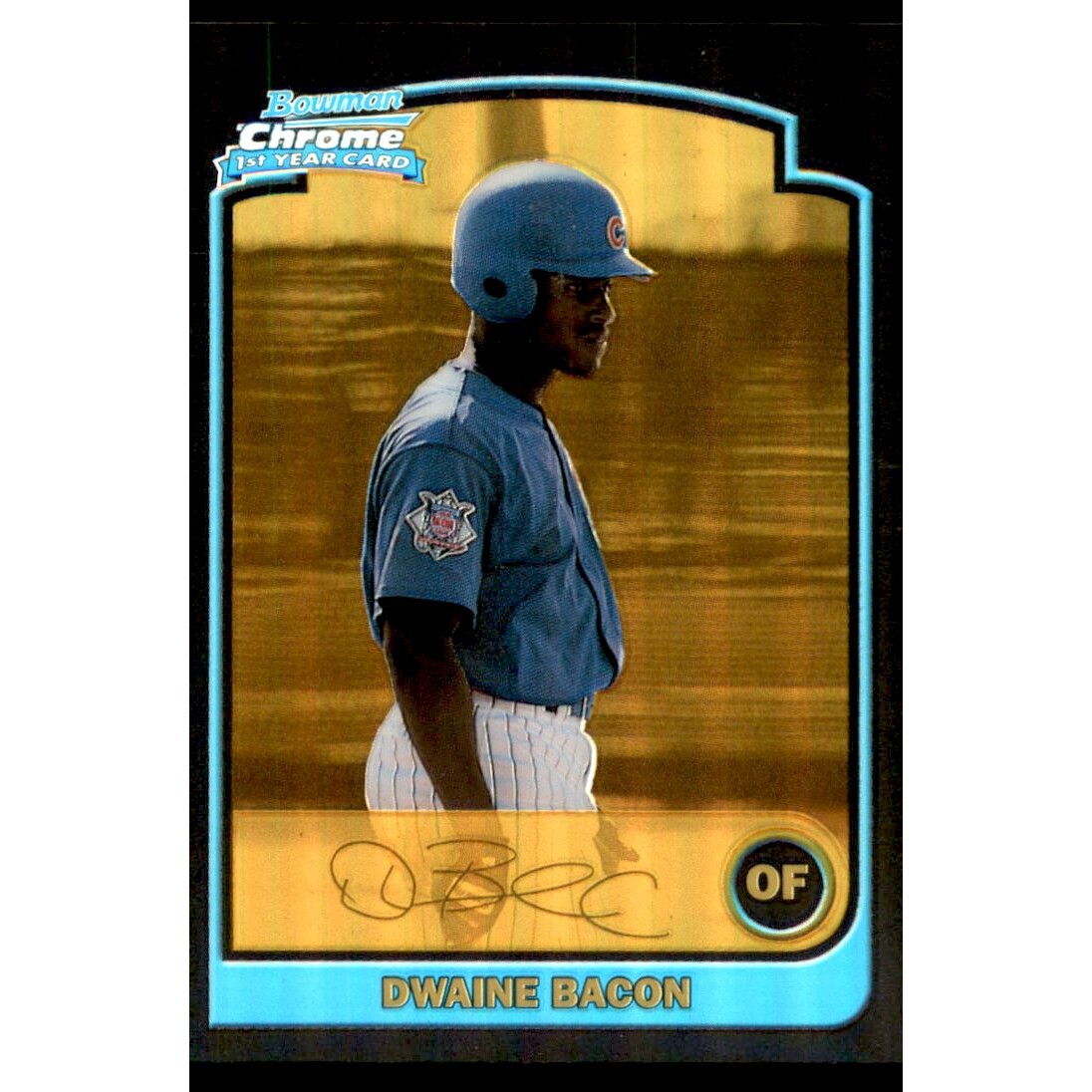 2003 Bowman Chrome Gold Refractors #175 Dwaine Bacon