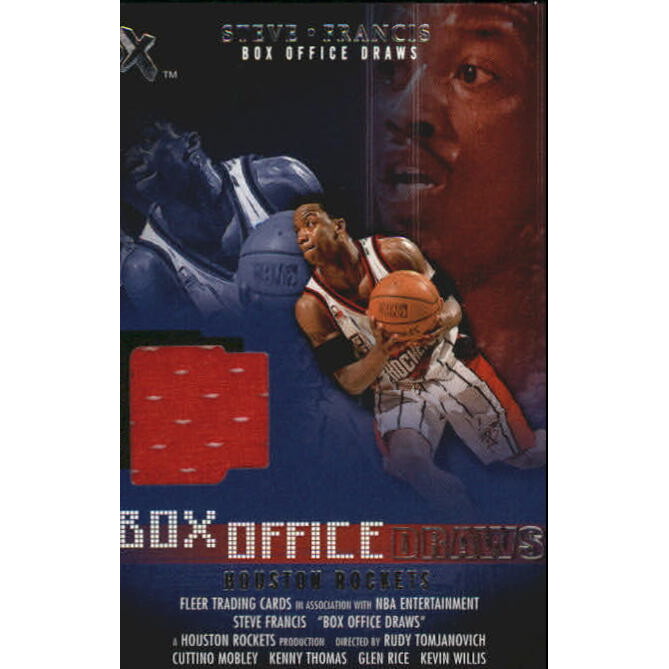 2001-02 E-X Box Office Draws Memorabilia #5 Steve Francis Shorts