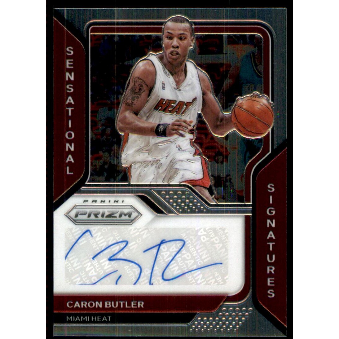 2020-21 Panini Prizm Sensational Signatures #15 Caron Butler