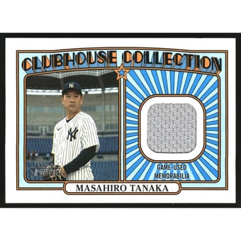 2021 Topps Heritage Clubhouse Collection Relics #CCRMTA Masahiro Tanaka