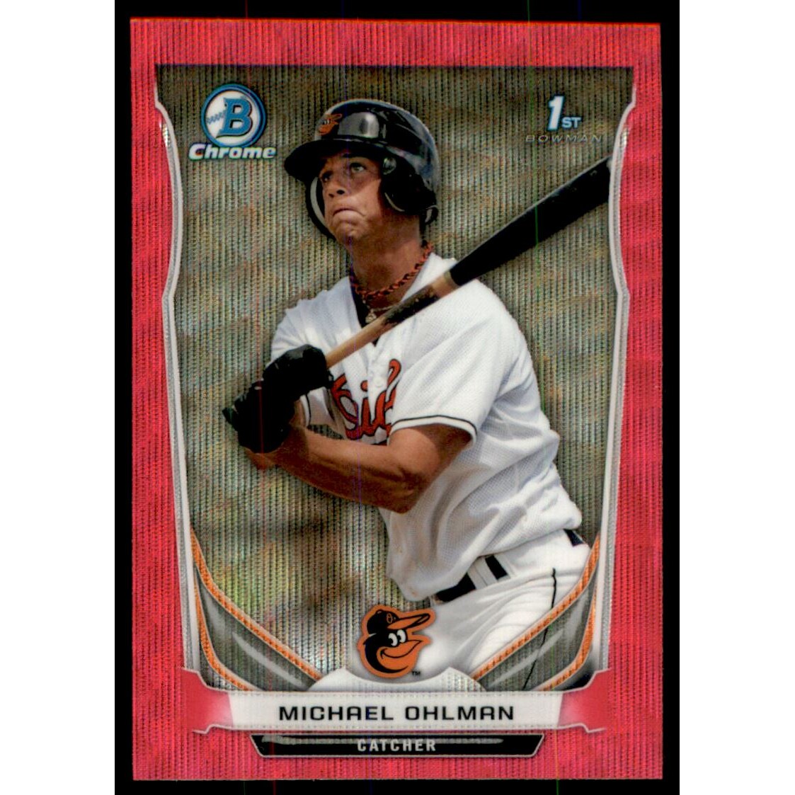 2014 Bowman Chrome Prospects Series 2 Pink Wave Refractors #BCP71 Michael Ohlman