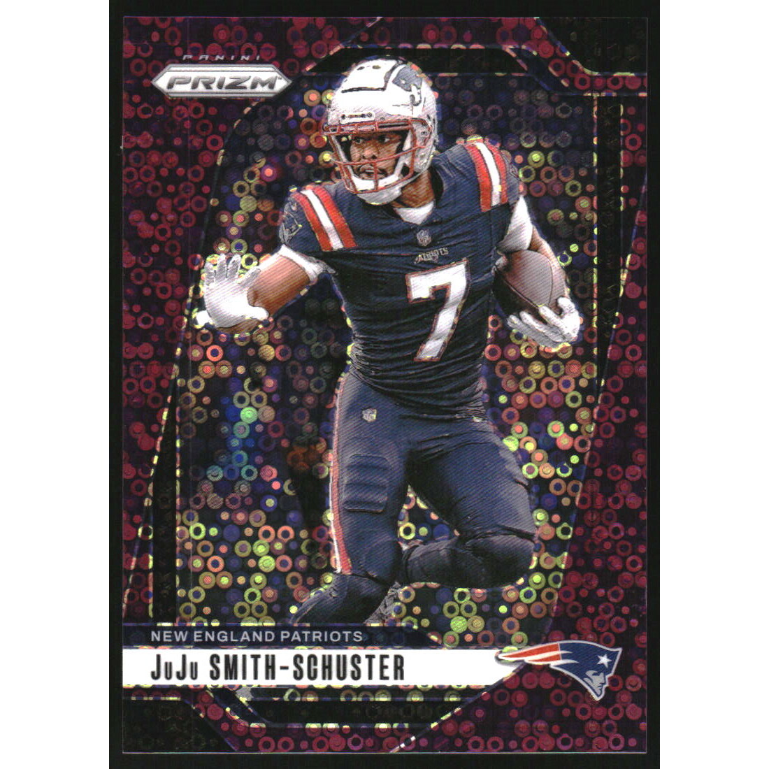 2024 Panini Prizm Prizms No Huddle Purple #196 JuJu Smith-Schuster