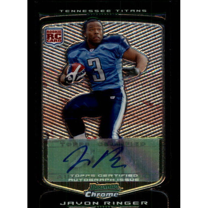 2009 Bowman Chrome Rookie Autographs #117 Javon Ringer D. rookie card picture