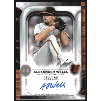 2022 Topps Tribute Autographs #TAAWE Alexander Wells/199