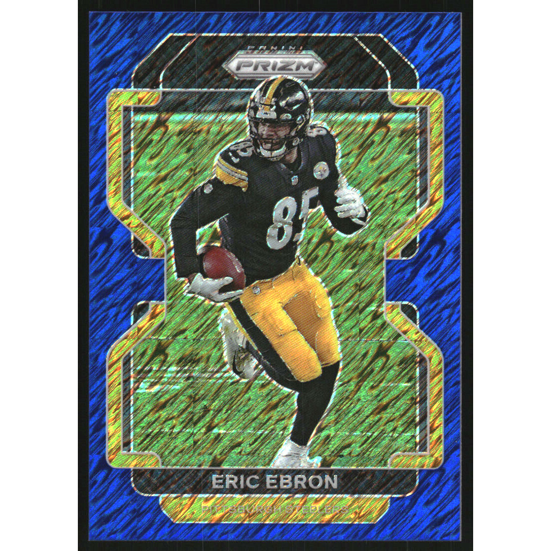 2021 Panini Prizm Prizms Blue Shimmer #252 Eric Ebron. rookie card picture
