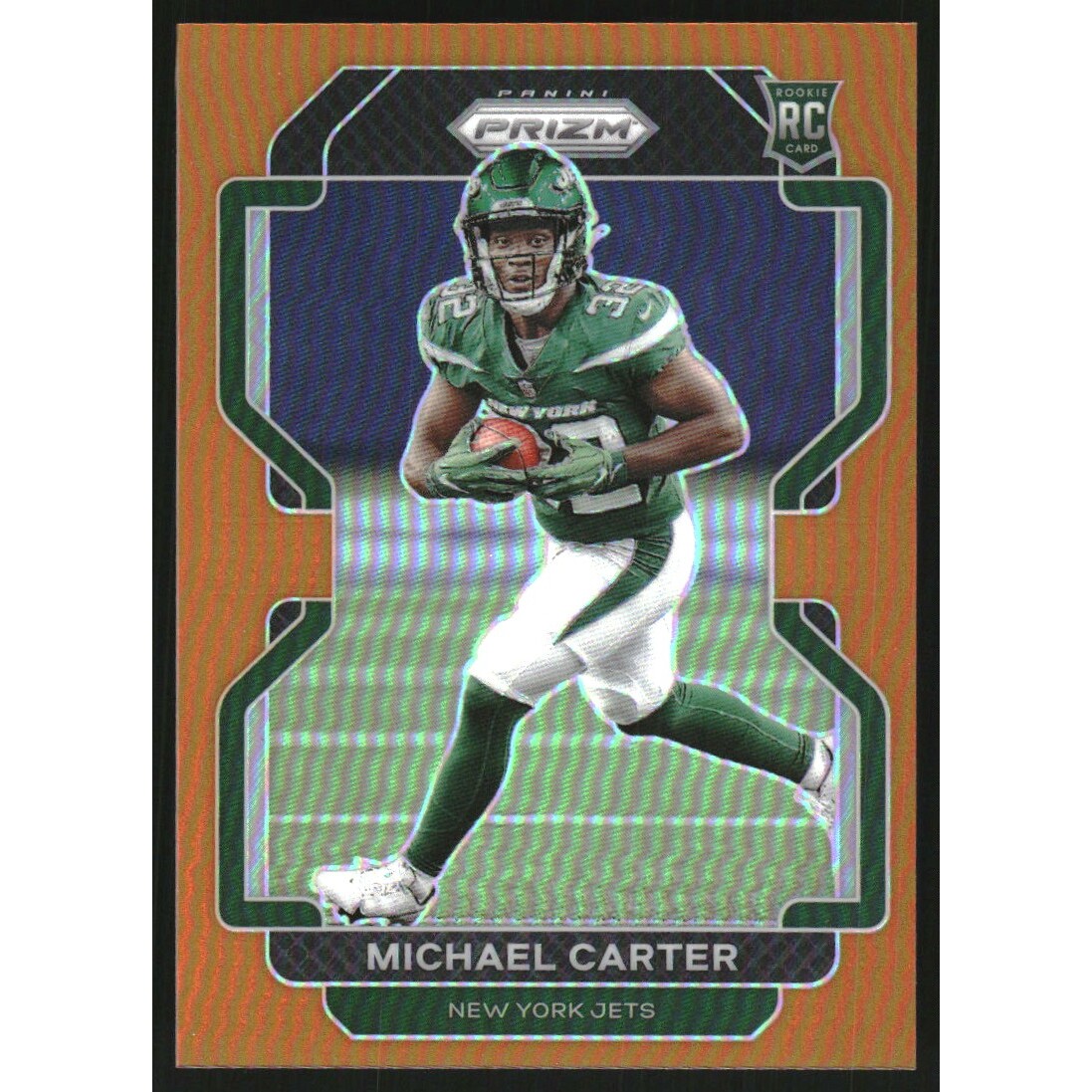 2021 Panini Prizm Prizms Orange #365 Michael Carter
