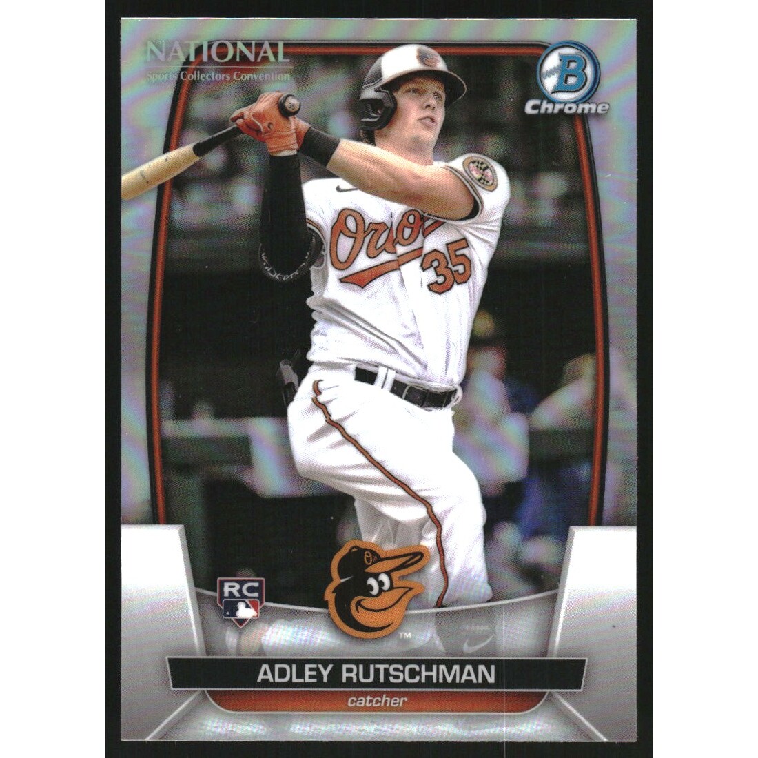 2023 Bowman Chrome National Convention Refractors #MLB6 Adley Rutschman 2023 Bowman Chrome National Convention Refractors #MLB6 Adley Rutschman