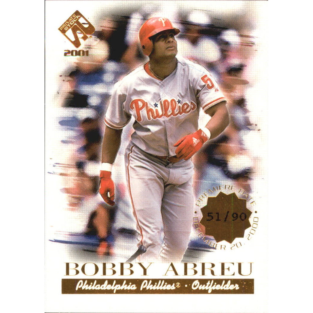 2001 Private Stock Premiere Date #88 Bob Abreu