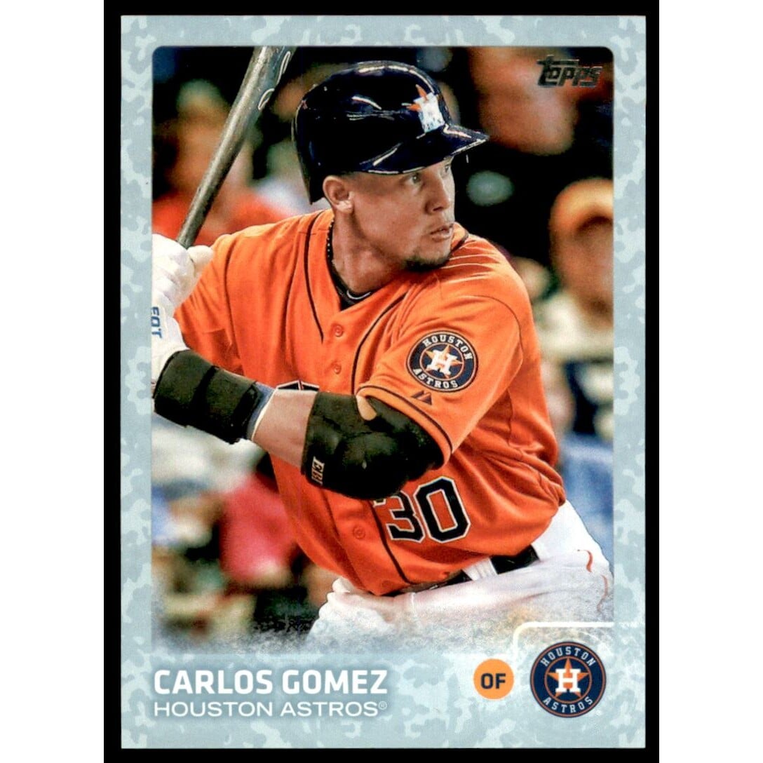 2015 Topps Update Snow Camo #US107 Carlos Gomez. rookie card picture