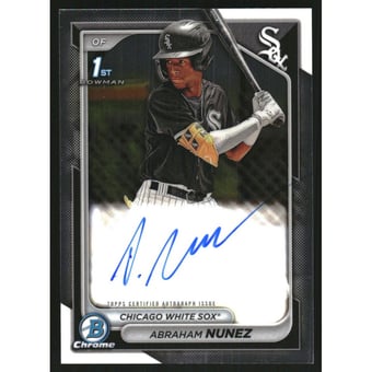 2024 Bowman Chrome Prospect Autographs #CPAANZ Abraham Nunez