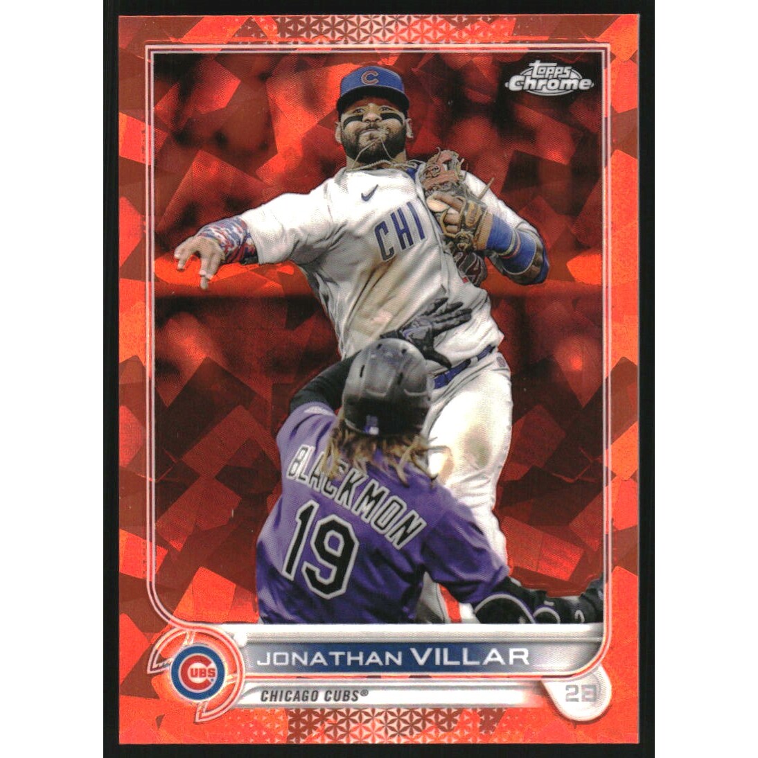 2022 Topps Chrome Update Sapphire Orange Refractors #US155 Jonathan Villar. rookie card picture