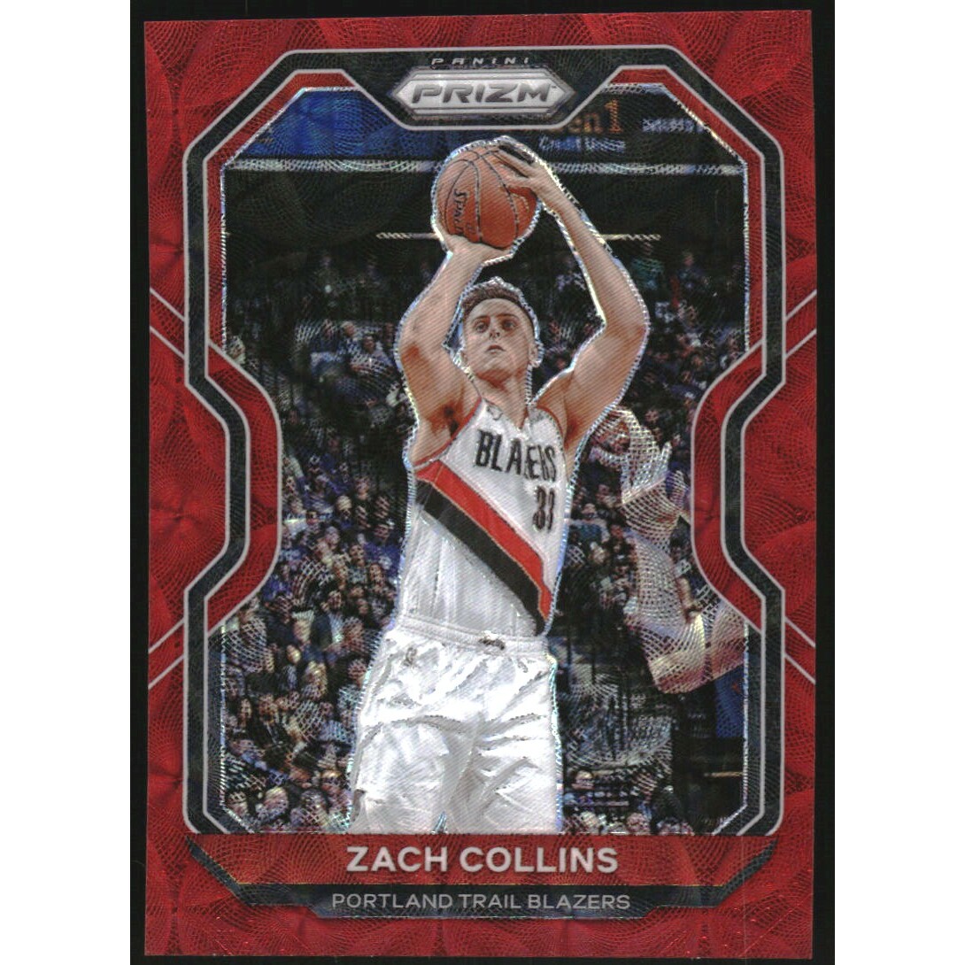 2020-21 Panini Prizm Prizms Choice Red #6 Zach Collins