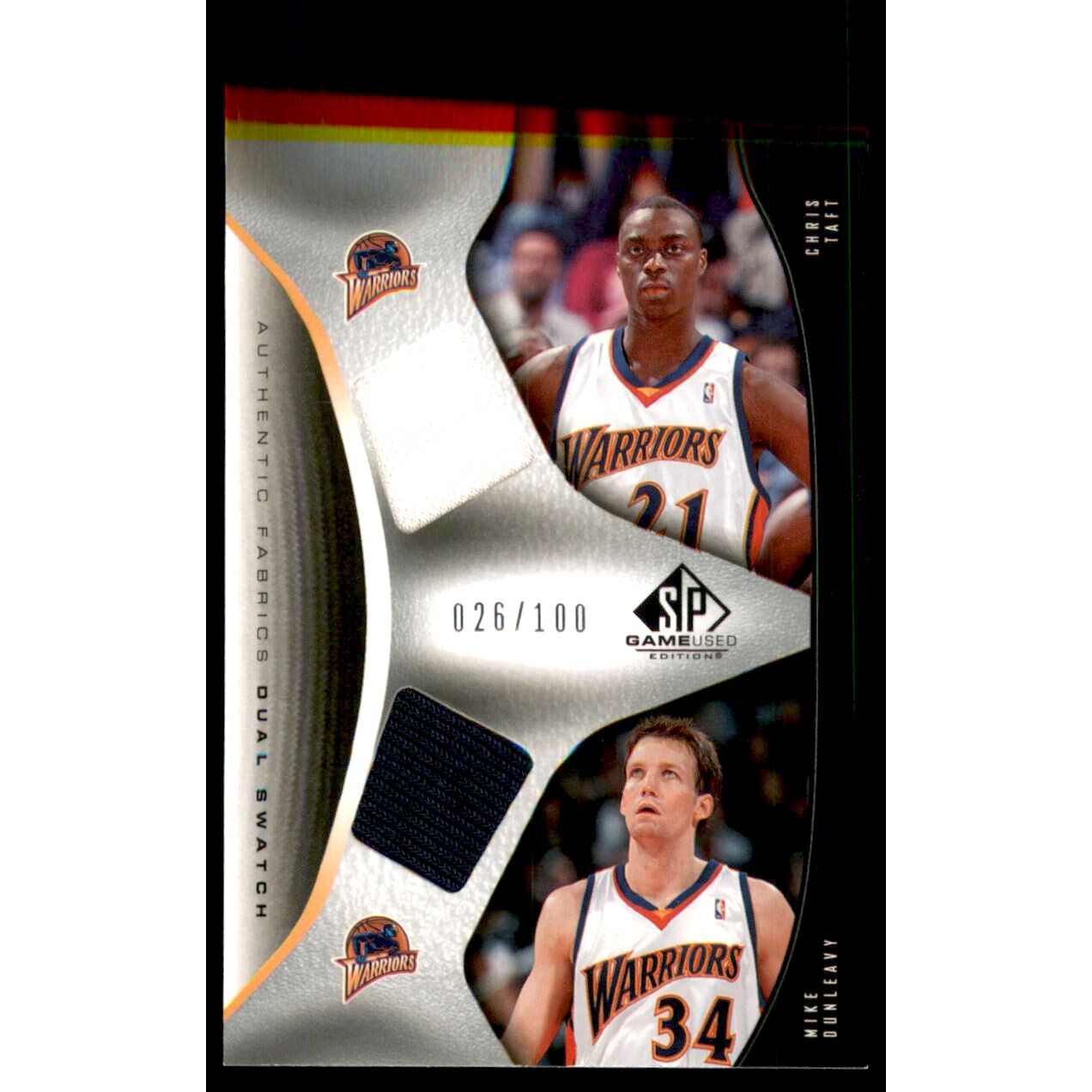 2006-07 SP Game Used Authentic Fabrics Dual #DT Mike Dunleavy/Chris Taft