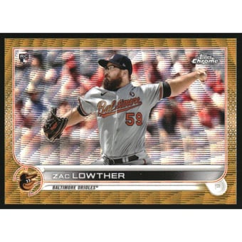 2022 Topps Chrome Gold Wave Refractors #159 Zac Lowther