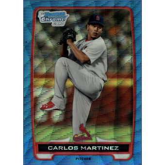 2012 Bowman Chrome Prospects Blue Wave Refractors #BCP108 Carlos Martinez