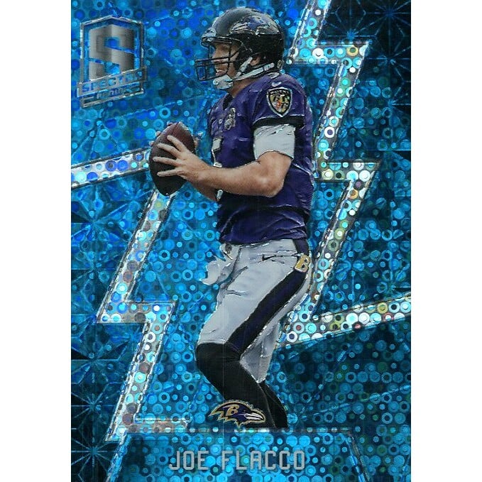 2016 Panini Spectra Neon Blue #80 Joe Flacco. rookie card picture