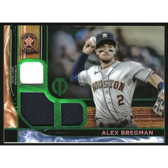 2022 Topps Tribute Triple Relics Green #TTRAB Alex Bregman