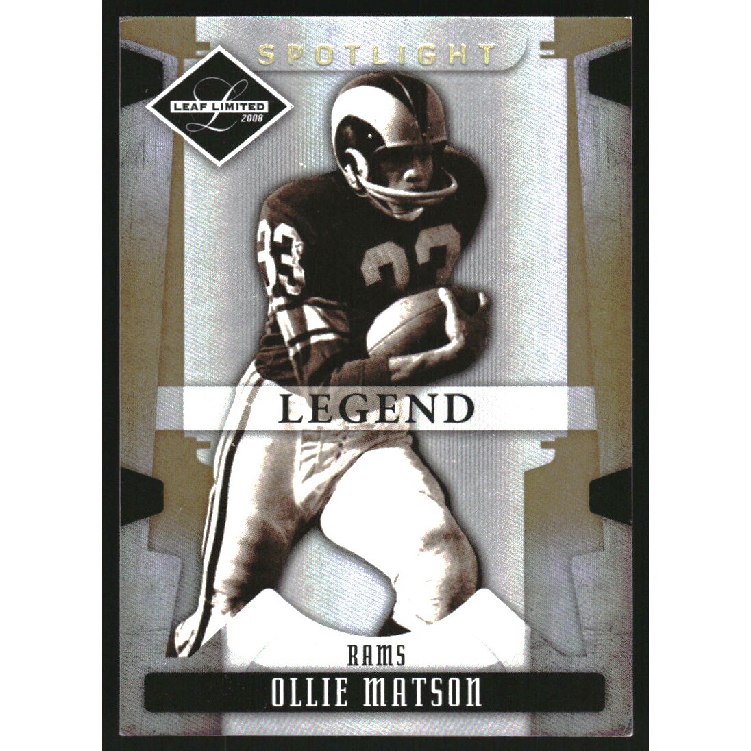 2008 Leaf Limited Gold Spotlight #166 Ollie Matson