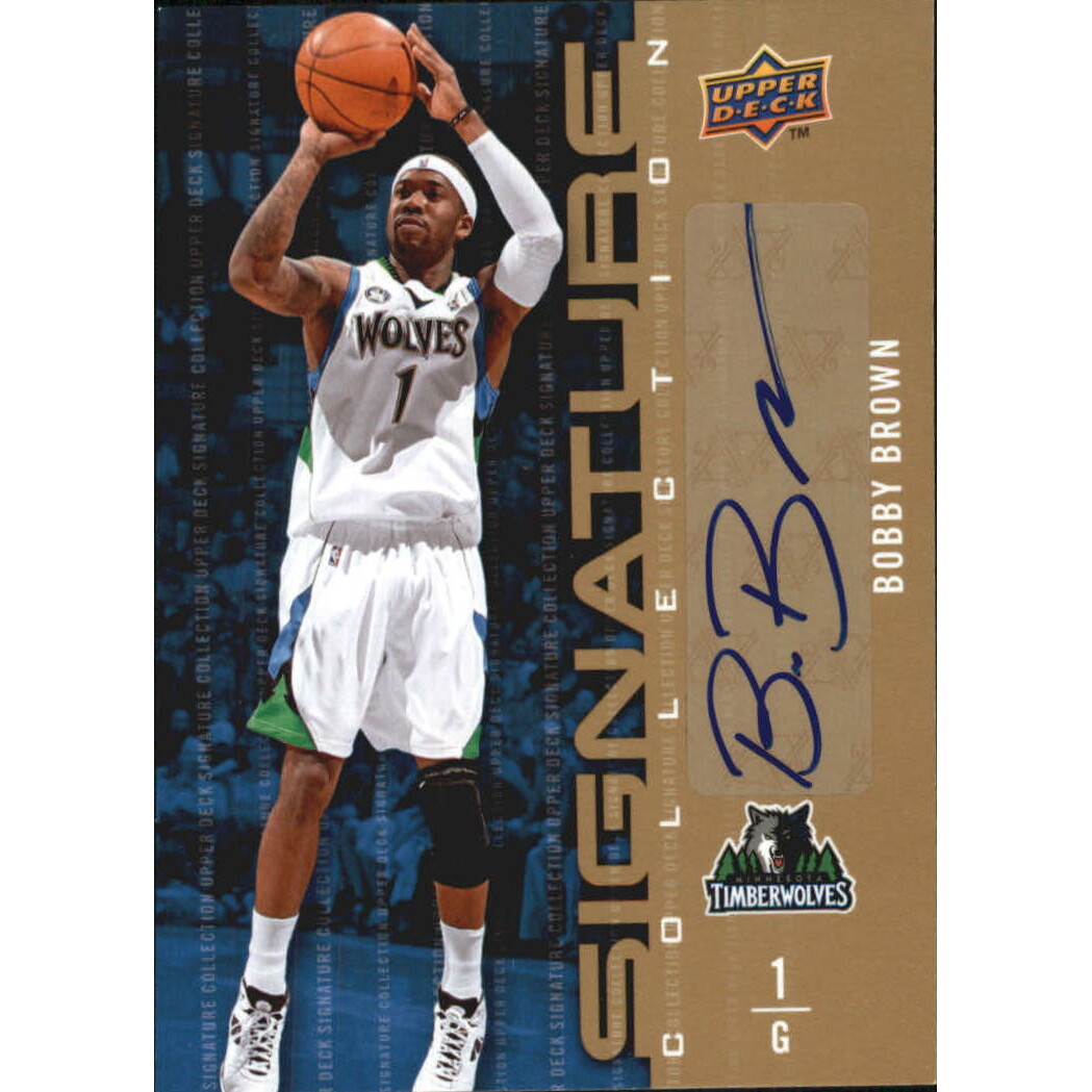 2009-10 Upper Deck Signature Collection #20 Bobby Brown. rookie card picture