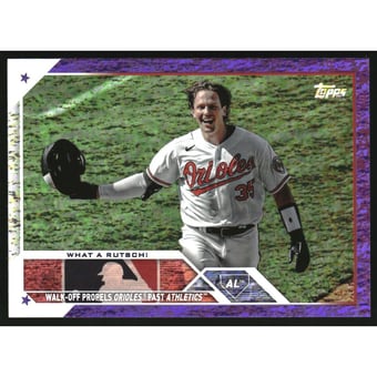 2023 Topps Update Purple Foilboard #US7 Adley Rutschman