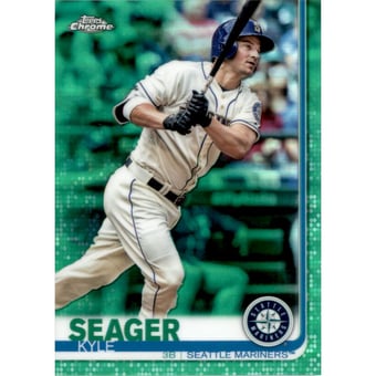 2019 Topps Chrome Green Refractors #156 Kyle Seager