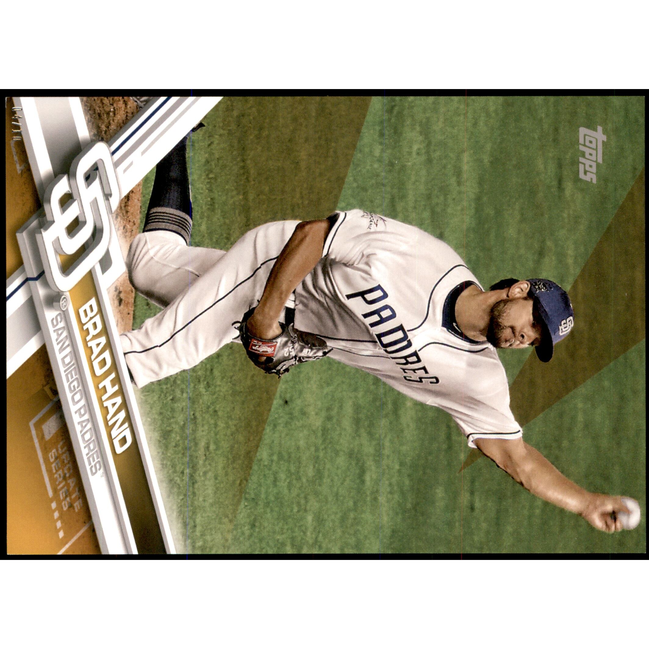 2017 Topps Update 5x7 Gold #US196 Brad Hand. rookie card picture