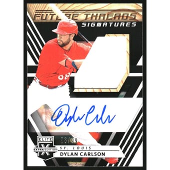 2020 Elite Extra Edition Future Threads Signatures #34 Dylan Carlson/99