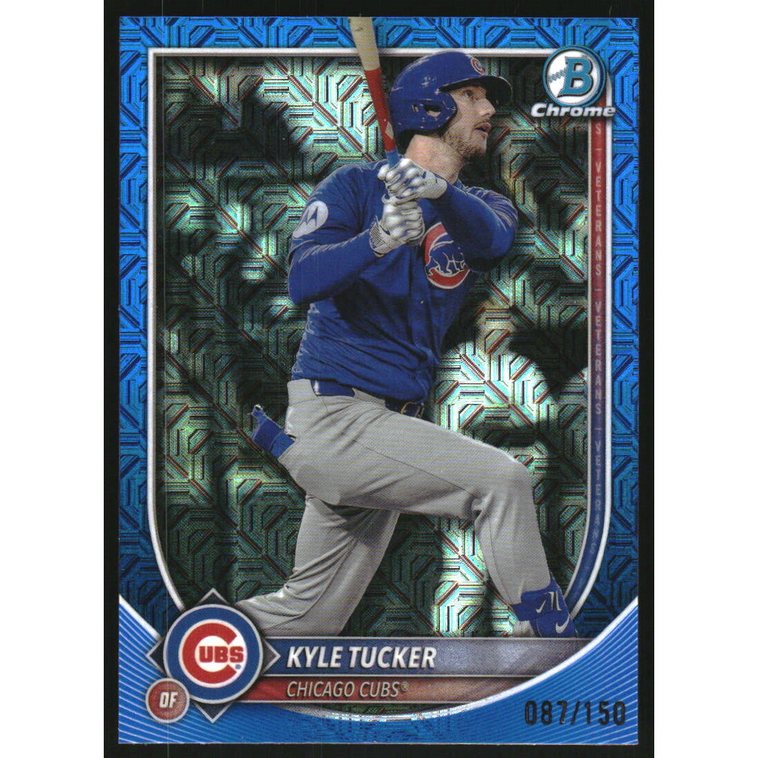 2025 Bowman Chrome Mega Box Blue Refractors #57 Kyle Tucker