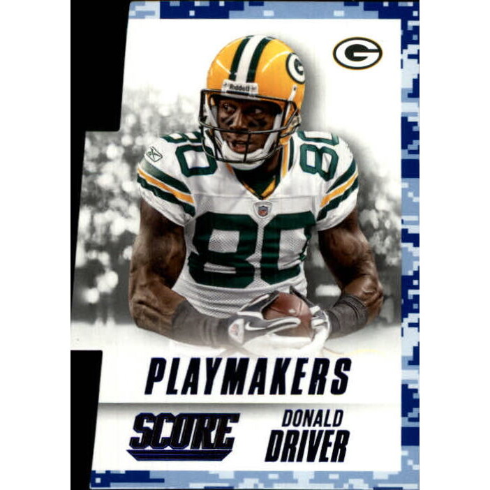 2015 Score Playmakers Blue Camo #16 Donald Driver