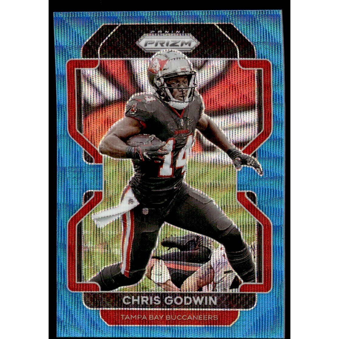 2021 Panini Prizm Prizms Blue Wave #414 Hunter Long. rookie card picture