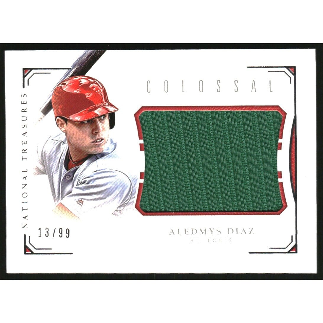 2016 Panini National Treasures Colossal Materials #CAD Aledmys Diaz/99. rookie card picture