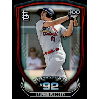 2015 Bowman Chrome Bowman Scouts Top 100 Die Cut #BTP92 Stephen Piscotty