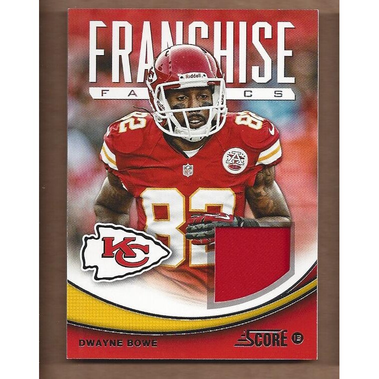 2013 Score Franchise Fabrics #FFDB Dwayne Bowe