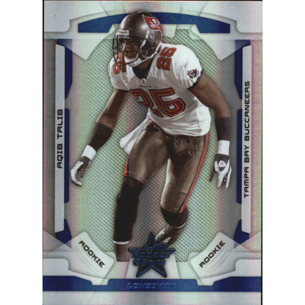 2008 Leaf Rookies and Stars Longevity Sapphire #120 Aqib Talib