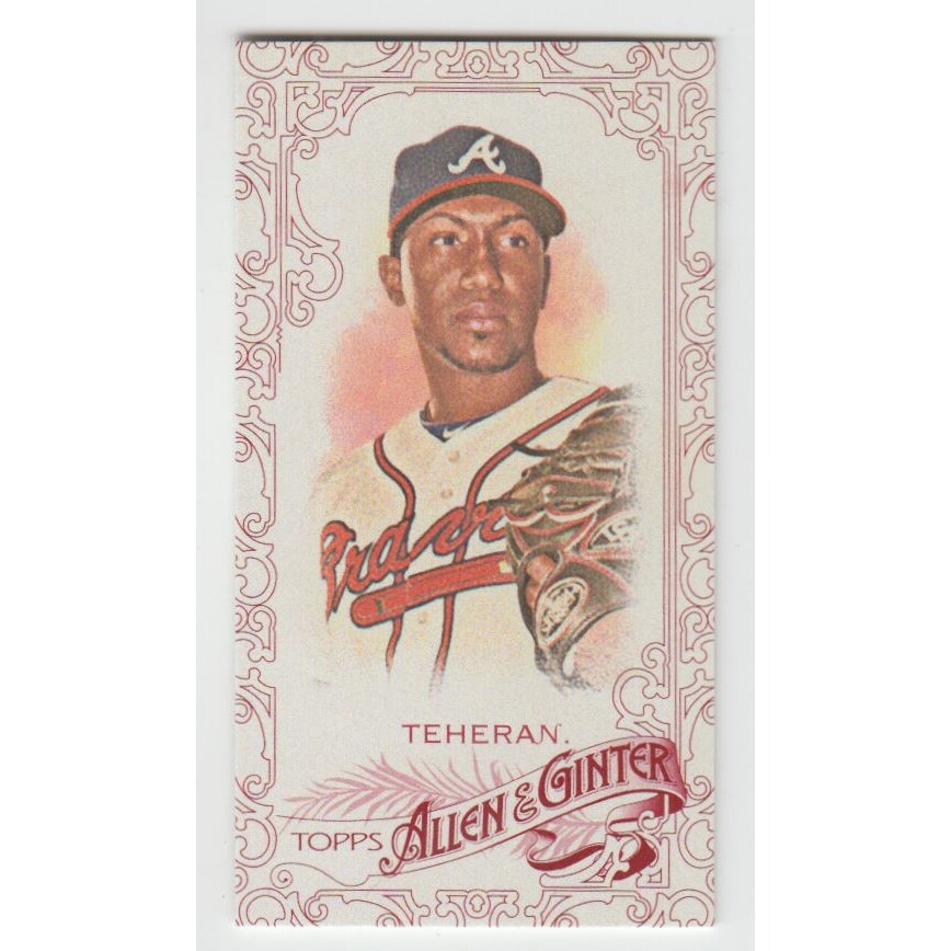 2015 Topps Allen and Ginter Mini Red #236 Julio Teheran. rookie card picture
