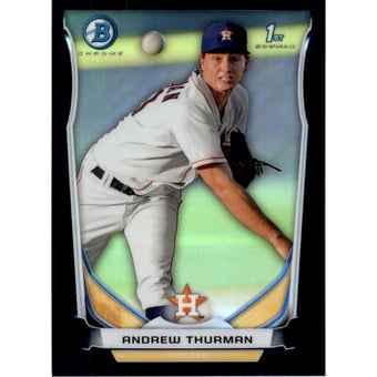 2014 Bowman Chrome Prospects Black Refractors #BCP57 Andrew Thurman