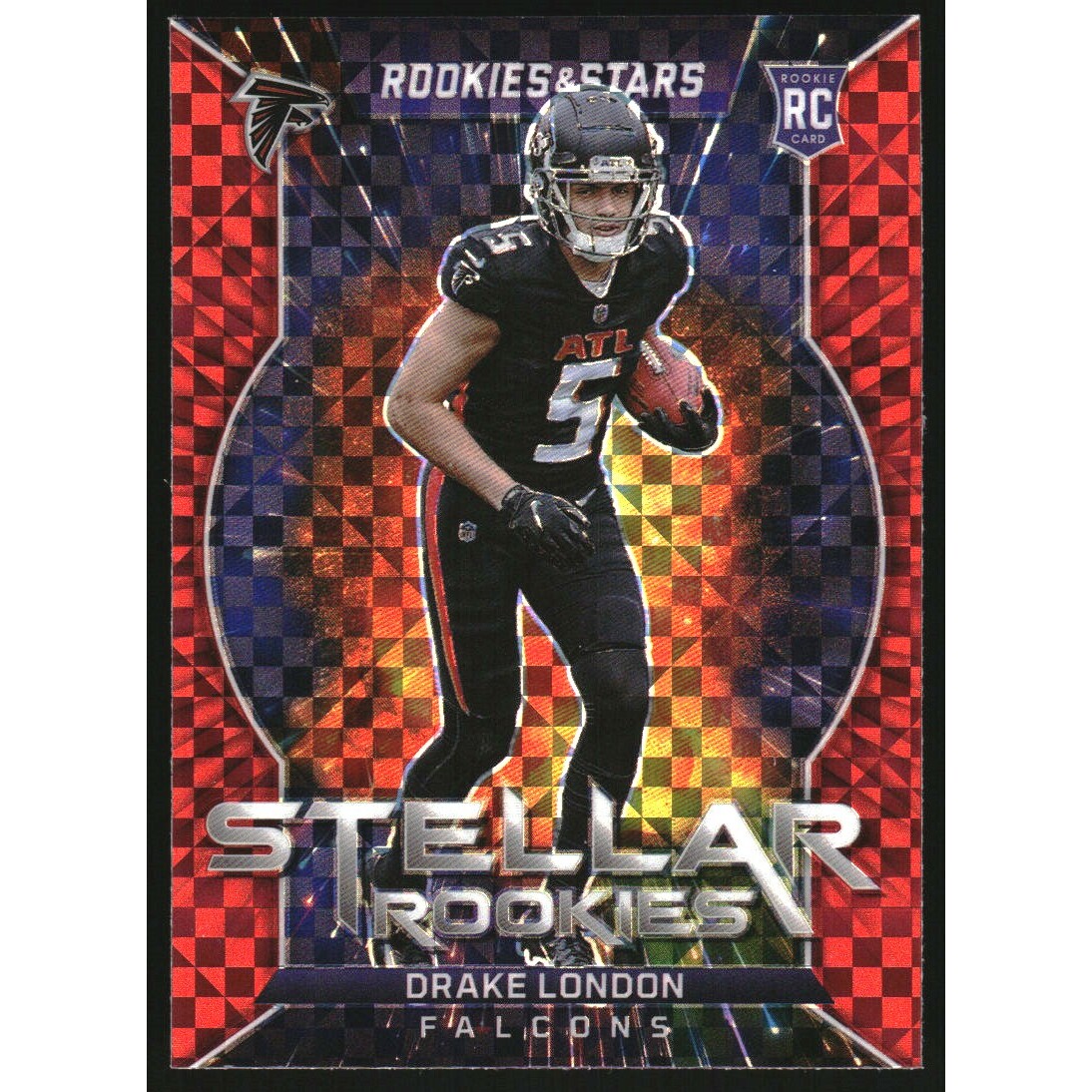 2022 Rookies and Stars Stellar Rookies Red Plaid #9 Drake London